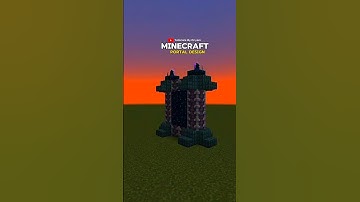 Minecraft | Portal Design build hack/idea #shortfeed #minecraft #shorts #shortvideo