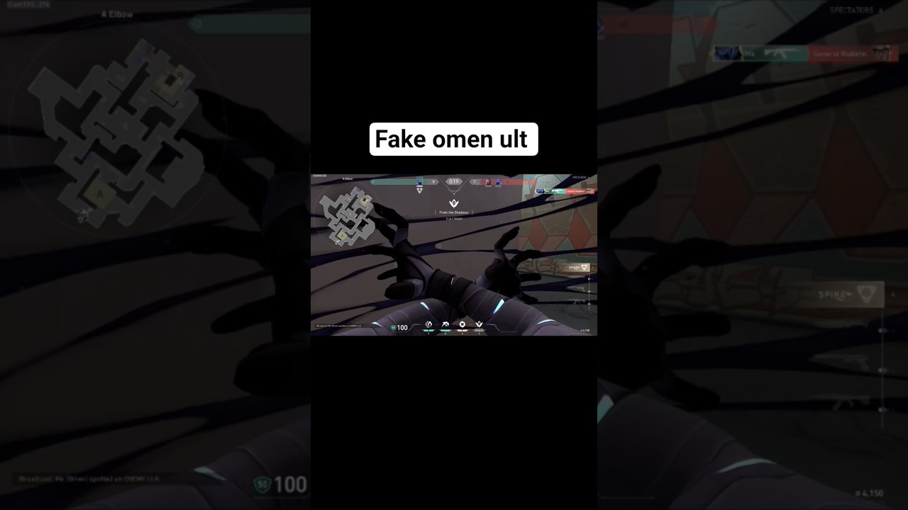 Fake omen ult in valorant 