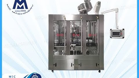 ketchup filling machine: how the machine fill ketchup into the bottle and cap it automatically.