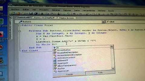 Tutorial Visual Basic 2008 Express Tabulación