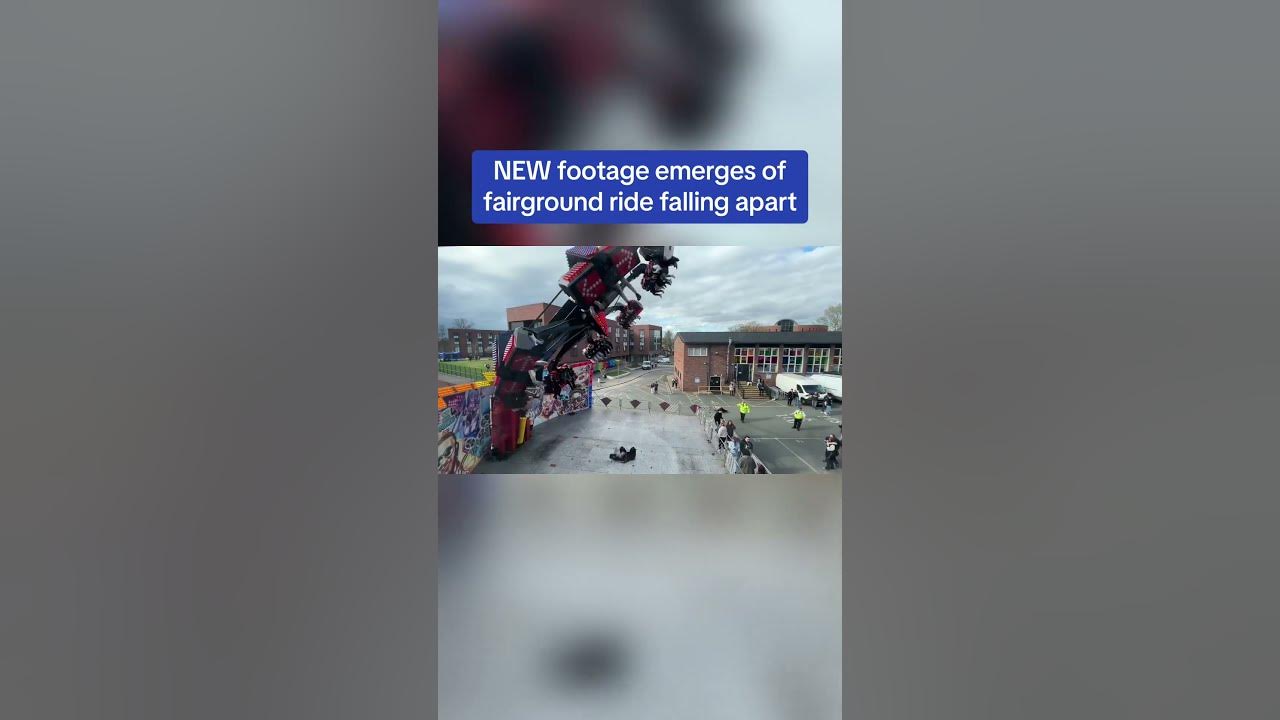 NEW footage emerges of fairground ride falling apart 👀