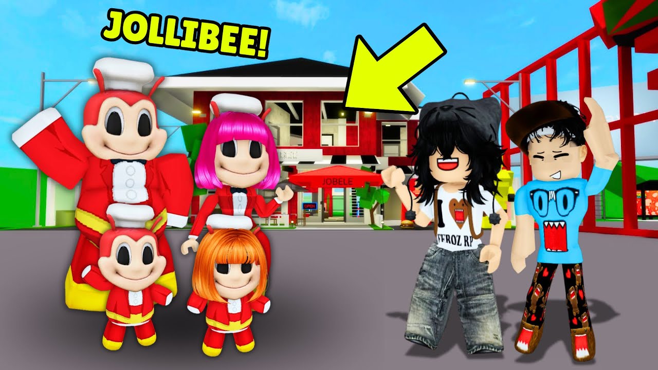 WE got ADOPTED by a JOLLIBEE FAMILY sa BROOKHAVEN! (ROBLOX RP TAGALOG)
