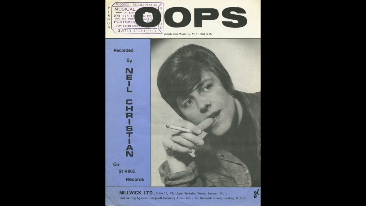 Watch Neil Christian & The Crusaders - Oops on YouTube Watch Neil Christian & The Crusaders - Oops on YouTube