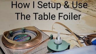 How I Use & Set Up My Table Foiler | Stained Glass Foiling Demo