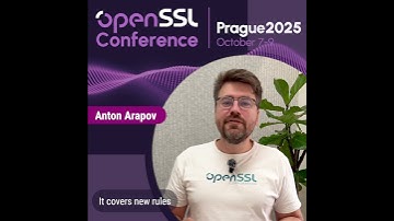 Secure your spot and meet Anton Arapov, Director at the OpenSSL Corporation