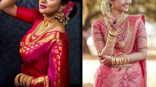 2023 Bridal Pink Wedding Saree Collection 2020, Kanchipuram Wedding Pink Saree 2023