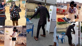 Rev. Obofour, Tracey Boakye and Nana Agradaa surprises after casting their votes