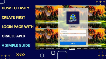 Design Login page in  Oracle APEX Automatically with Template options