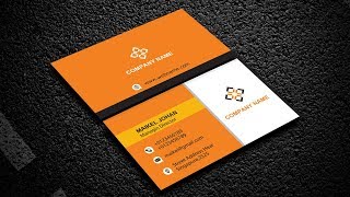 Wide Business Cards Design in Adobe Illustrator CC