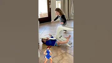 Little Daredevil Attempts Chair Climb With Sister Must Watch Safety Shorts Viral Baby Fall 