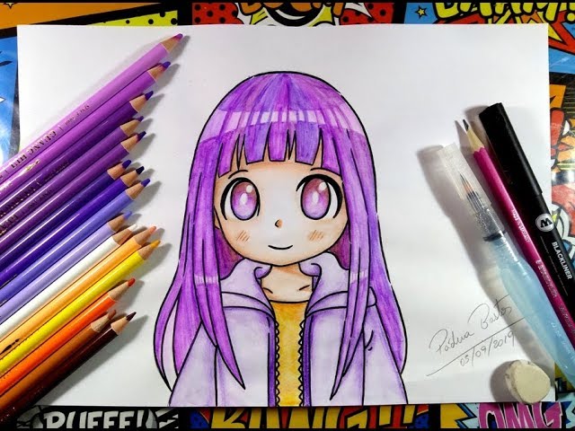 Um desenho da Hinata :D : r/animebrasil