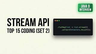 Information Top 15 Java 8 Stream API Coding Interview Questions & Answers (Set 2) | Java SDE World Update