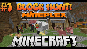 Minecraft BLOCK HUNT Minigame #1 w/MsterHunter