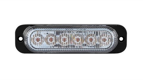 ECE R65 R10 approved 6 LED lighthead/Warning Light with TIR LEDs LTD661BR