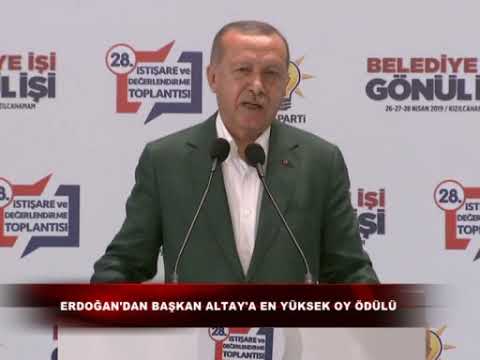 Cumhurbaşkanı Erdoğan’dan Başkan Altay’a “En Yüksek Oy” Ödülü - Erttv Ertfm