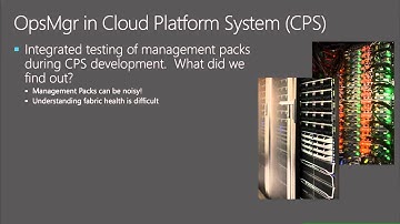 Microsoft Ignite 2015 Operating the Microsoft Cloud Platform System