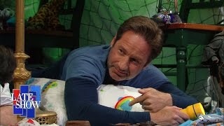 The Late Show Blanket Fort (with David Duchovny)