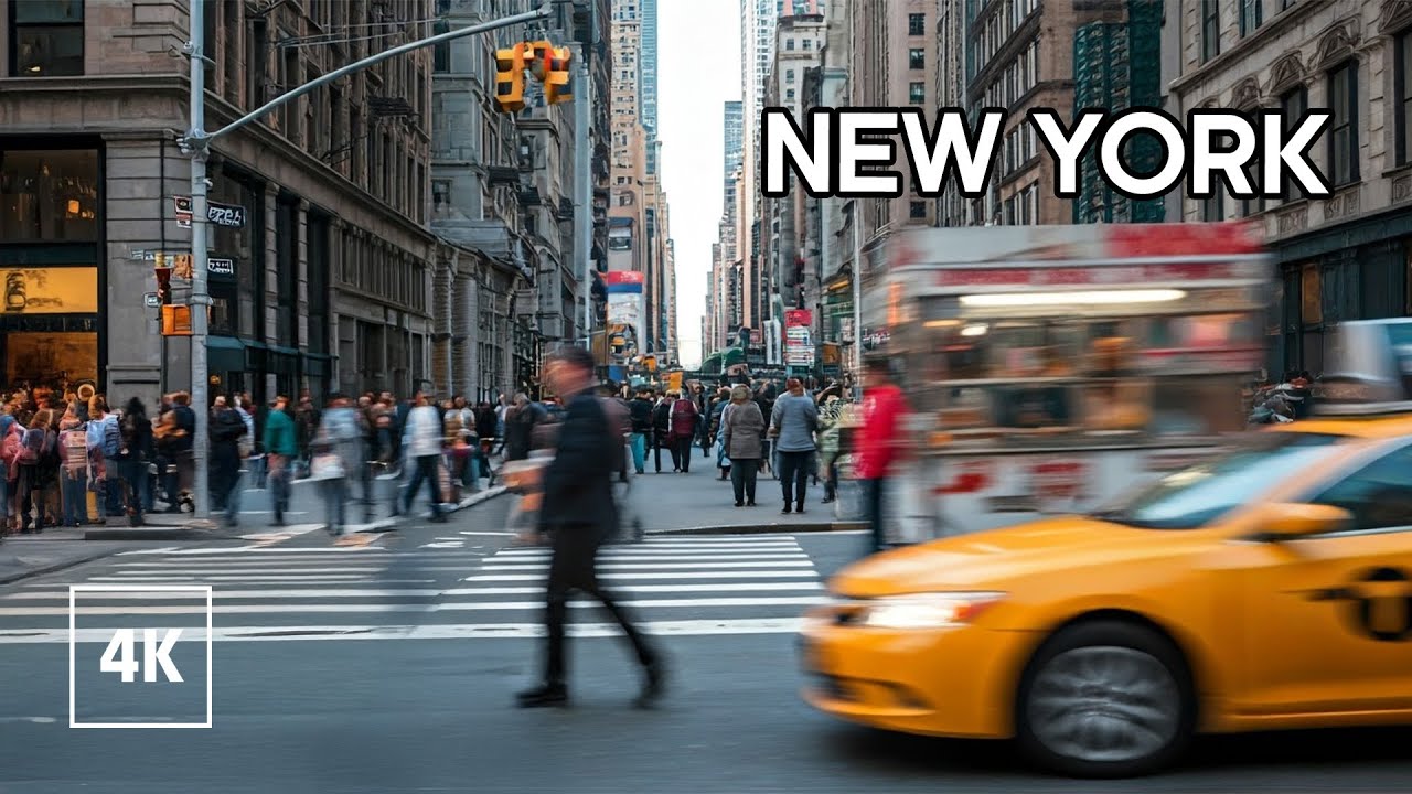 New York, Amerika Serikat | Midtown Manhattan | Tur Jalan Kaki 4K