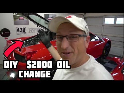 How to change the oil in a Ferrari 458!