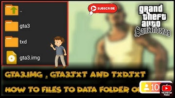 gta sa Android how to add gta3.img,gta3.txt and txd.txt file to date folder #tamil #ktm yt king