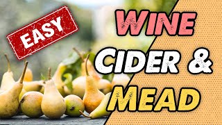 Super Easy Pear Wine/Cider/Mead Homebrew Tutorial (with Tasting)