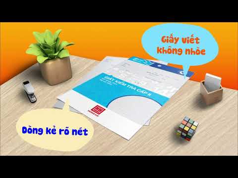 Video Giấy kiểm tra Hồng Hà - Mã số 4933 (#VPPHH) - youtube