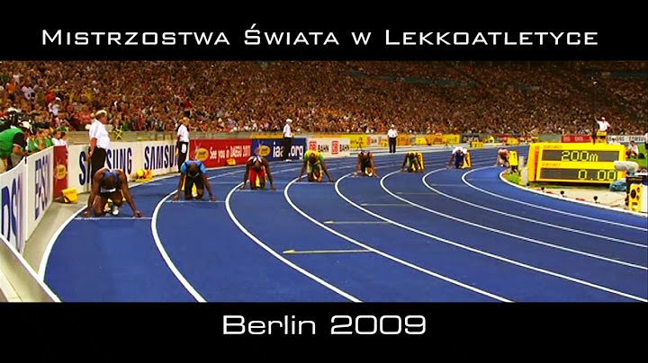 Men's 200m. Finał - Rekord Świata. MŚ w Lekkoatletyce Berlin 2009. Polski komentarz