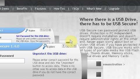 Password Protect USB Drives