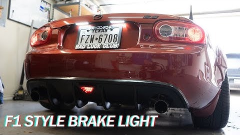Modifying the Ebay NC Miata Diffuser with an F1 Style Brake Light!