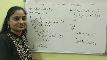 C-Language||Printing Natural Numbers  in C ||Both In Telugu And English|Telugu ScitTutorials