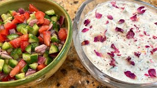 Mast-o-Khiar and Salad Shirazi (Two Favorite Persian Appetizers) - Cooking with Yousef