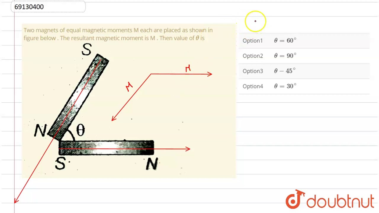 Two Magnets Are Placed As Shown In The Image.