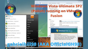 Running Windows Vista Ultimate SP2 (Polish) inside macOS Mojave (VMware Fusion)
