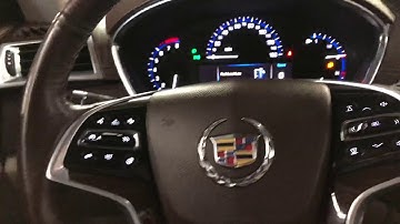How to operate the electronic Park Brake in a Cadillac SRX DM
