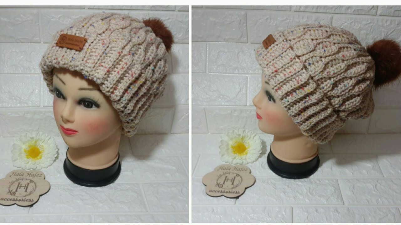 سلاوشي هات كروشيه /ايس كاب كروشيه حريمي تحففه بكل المقاسات