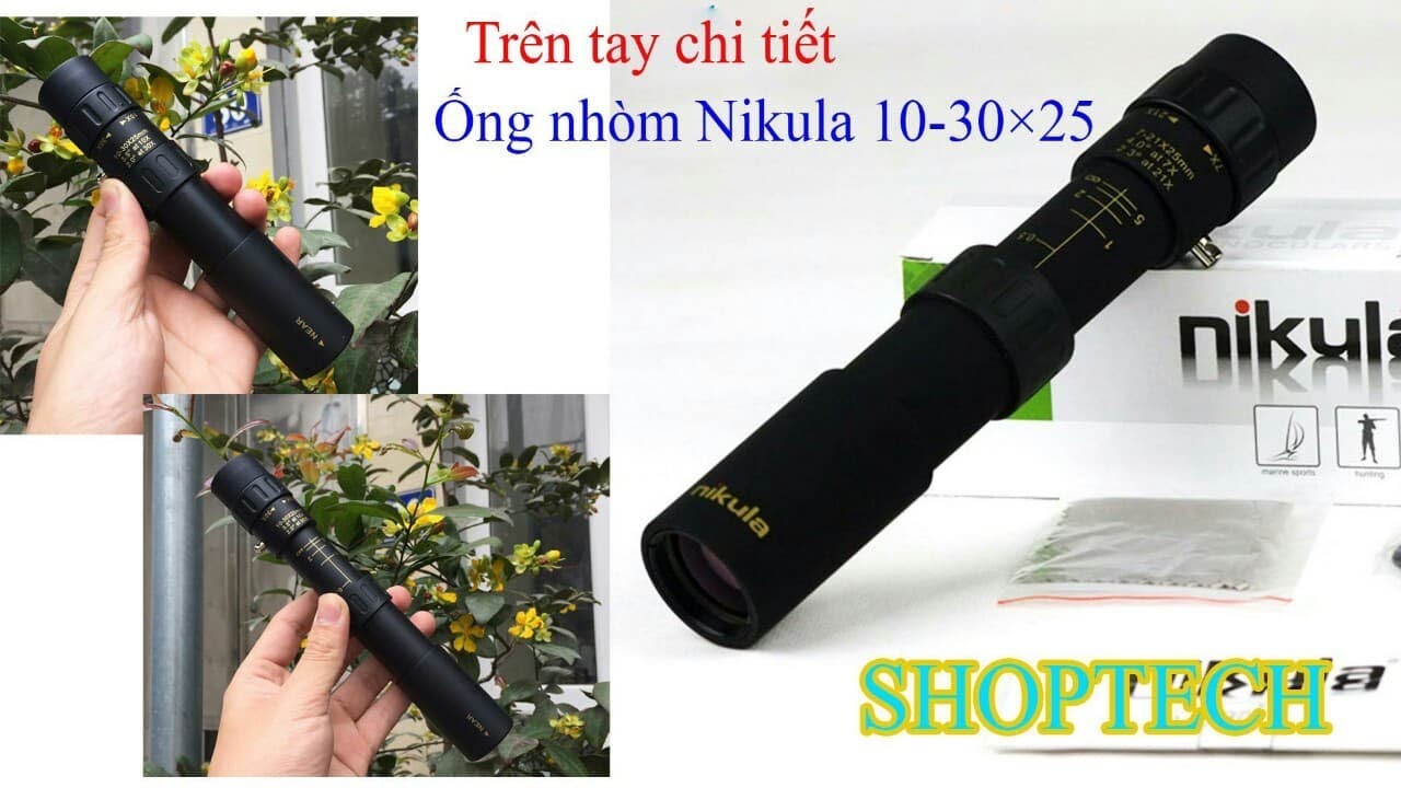 Ống nhòm nikula 10-30x25 - Nhìn xa 5000m - Chính hãng... - youtube