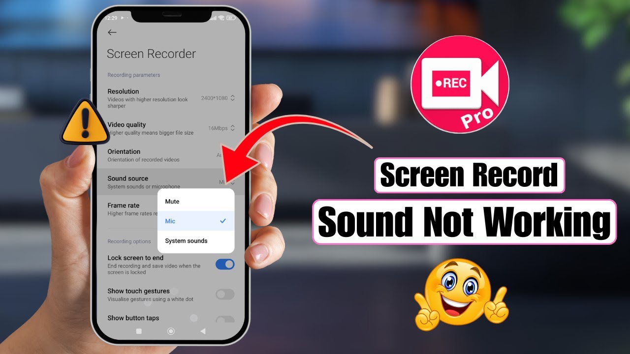 Fix Screen Record Sound Not Working | Screen Recording Audio Problem ...