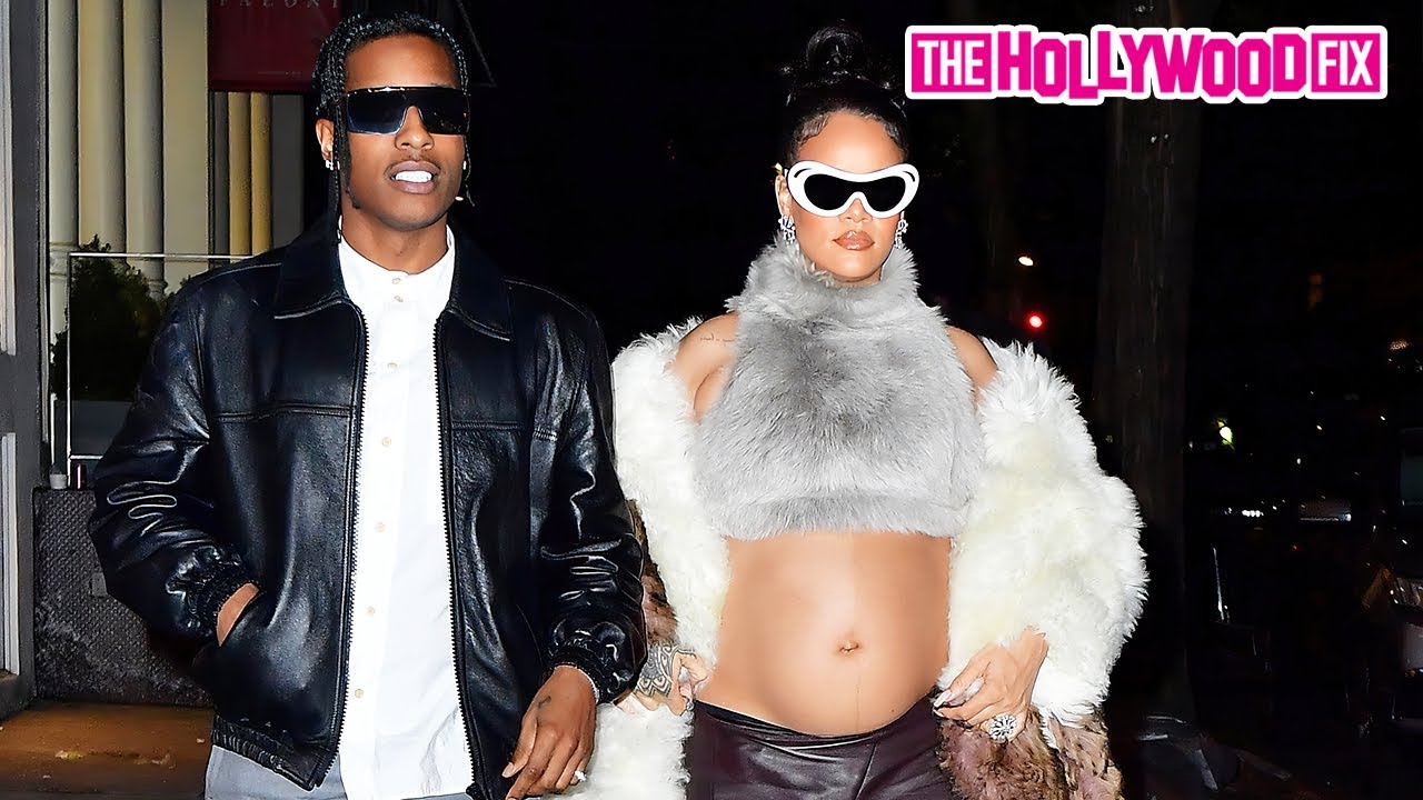 Rihanna & ASAP Rocky Thank Paparazzi For Helping Them Out While Arriving At The LVMH Party In N.Y.