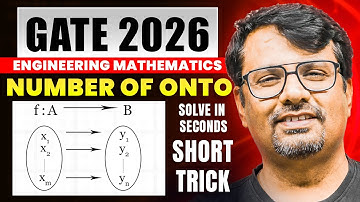 Gate Exam 2026 | Solve Number of Onto Function In 5 Minutes | Short Cuts & Tricks | By Gp Sir