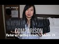 COACH MELODY 29 & PARKER WITH QUILTING & RIVETS COMPARISON