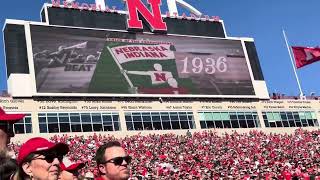 Nebraska V.S Northwestern, starting lineup and tunnel walk ￼