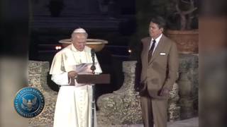 President Reagan's Remarks Following Discussions With Pope John Paul II in Miami, FL 9\/10\/87