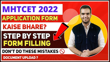 MHTCET 2022 LIVE FORM FILLING, Application form Step by Step | Documents Mistakes Fees - RG Lectures
