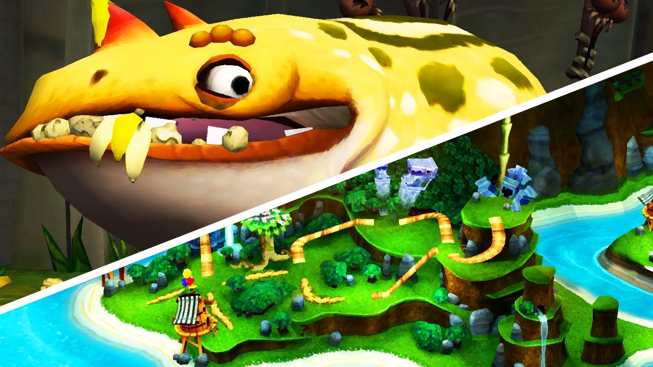 Donkey Kong Country Returns 3D - World 1: Jungle - No Damage 100% Walkthrough