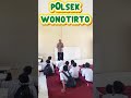 Sosialisasi Kanit Binmas tentang Keselamatan Berlalu lintas #polsekwonotirto #polresblitar