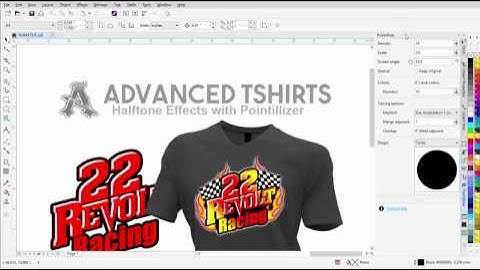 CorelDRAW tutorial T-Shirt Design Tutorial Halftone Effects with Corels Piontellizer Docker