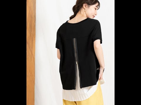 シルエット Ｖスムースキャミセットカットソー