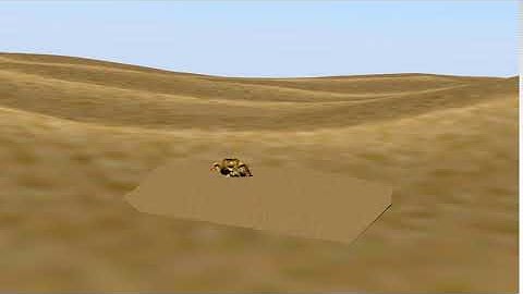 Dropping a monkey head into quicksand. (First Blender animation test)