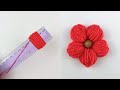 Woolen Flower Craft | Easy Woolen Flower Making