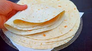 Tortilla Bread Recipe (Sandwich, Taco, Fajitas)